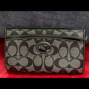 Coach wristlet long wallet